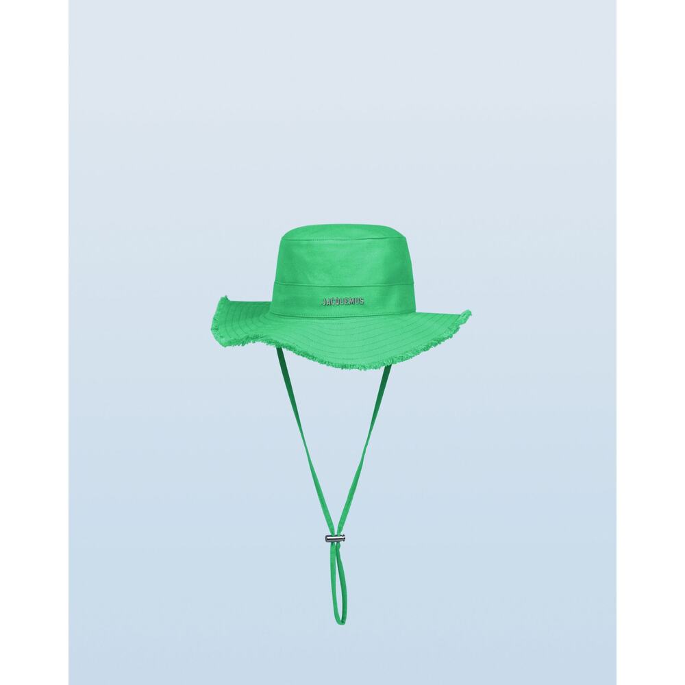 Jacquemus Le Bob Green Artichaut Hat Size 56